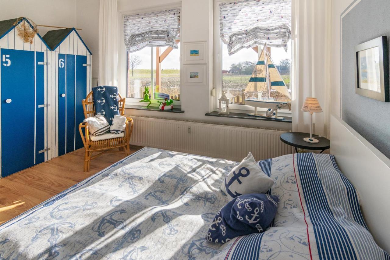 Friesenbiene Apartment Dornumersiel Bagian luar foto